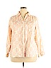 Style&Co 100% Cotton Pink 3/4 Sleeve Button-Down Shirt Size 2X - photo 1
