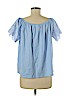 H&M Blue Short Sleeve Blouse Size M - photo 2
