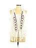 Eyeshadow 100% Polyester Ivory Cardigan Size Lg - XL - photo 1