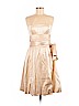 Maxazria Collection 100% Silk Tan Cocktail Dress Size 6 - photo 1