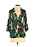 Assorted Brands 100% Polyester Green Long Sleeve Blouse Size S - photo 1