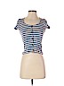 American Eagle Outfitters Blue Short Sleeve Blouse Size XS - photo 1