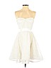 NiteLine 100% Polyester White Cocktail Dress Size 4 (petite) - photo 1