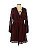 Charlotte Russe 100% Polyester Burgundy Cocktail Dress Size L - photo 1