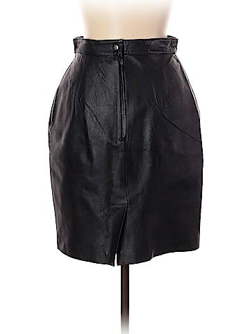 Otello Pelle Leather Skirt (view 2)