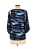 MICHAEL Michael Kors 100% Lyocell Blue 3/4 Sleeve Top Size L - photo 2