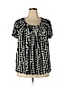 Style&Co Black Short Sleeve Top Size 2X - photo 1