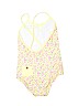 Sunuva Floral Yellow One Piece Swimsuit Size 9-10 - photo 2