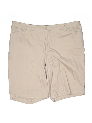 St. John's Bay Khaki Shorts (view 1)