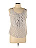 Doncaster 100% Silk White Sleeveless Silk Top Size 12 - photo 1