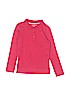 Tommy Hilfiger 100% Cotton Solid Red Long Sleeve Polo Size 6 - photo 1