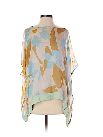 Diane von Furstenberg Short Sleeve Silk Top (view 1)