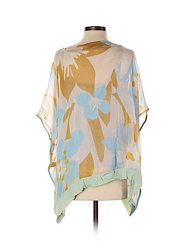 Diane von Furstenberg Short Sleeve Silk Top (view 2)