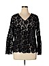 White House Black Market Black Long Sleeve Top Size 1X - photo 1