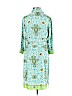 an original MILLY of New York 100% Silk Teal Casual Dress Size 4 - photo 2