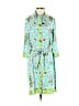 an original MILLY of New York 100% Silk Teal Casual Dress Size 4 - photo 1