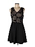 Francesca's 100% Polyester Black Cocktail Dress Size M - photo 1