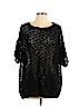 BCBGMAXAZRIA Black Short Sleeve Top Size L - photo 1