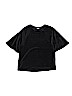 Assorted Brands Solid Black Short Sleeve Top Size 7 - 8 - photo 1