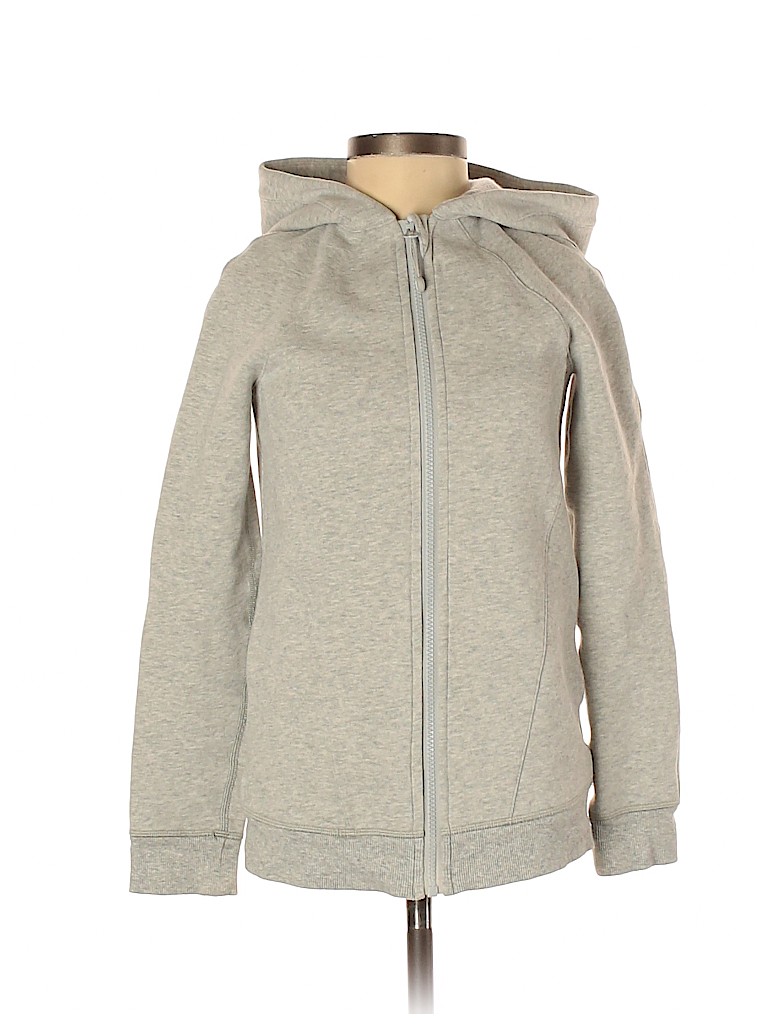Lululemon Athletica Solid Tan Gray Zip Up Hoodie Size 8 65 off thredUP