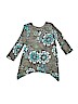 Justice Green 3/4 Sleeve Top Size 8 - photo 2