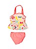 Cat & Jack Pink Two Piece Swimsuit Size 2T - photo 2