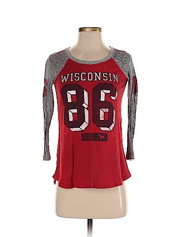 Victoria's Secret Pink 3/4 Sleeve T-Shirt (view 1)