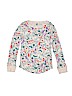 Old Navy Floral Gray Thermal Top Size 10 - 12 - photo 1