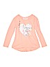 Justice Graphic Pink Long Sleeve T-Shirt Size 10 - photo 1