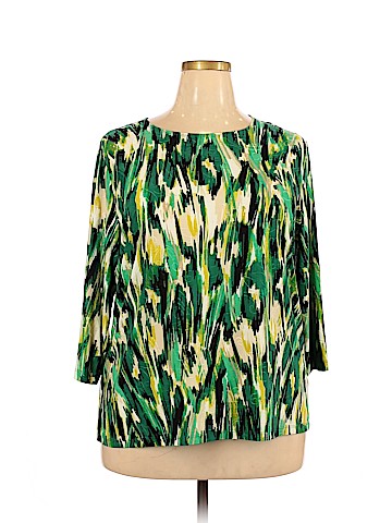 JM Collection 3/4 Sleeve Blouse (view 1)