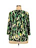 JM Collection Green 3/4 Sleeve Blouse Size 2X - photo 2