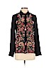 Roberto Cavalli 100% Silk Black Long Sleeve Silk Top Size EU (IT) 38 / US 2 - photo 1