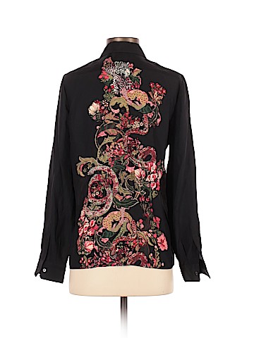 Roberto Cavalli Long Sleeve Silk Top (view 2)