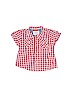 Mayoral 100% Cotton Red Short Sleeve Button-Down Shirt Size 70 cm / US 6-9 MO - photo 1