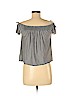 American Eagle Outfitters Gray Short Sleeve Top Size S (petite) - photo 2