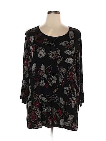 Vikki Vi 3/4 Sleeve Top (view 1)