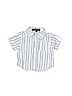 Baby & Child 100% Cotton Stripes Blue Short Sleeve Button-Down Shirt 0-3 MO / 3 MO - photo 1