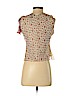 W by Worth Tan Sleeveless Silk Top Size 0 - photo 2