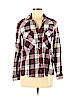Zara 100% Cotton Red Long Sleeve Button-Down Shirt Size S - photo 1