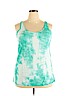 Lane Bryant Green Tank Top Size 18 Plus (3) - photo 1