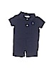 Ralph Lauren 100% Cotton Solid Blue Short Sleeve Outfit 0-3 MO / 3 MO - photo 1