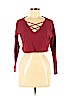 Forever 21 Red Long Sleeve Top Size S - photo 1