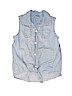 Gymboree 100% Cotton Blue Sleeveless Button-Down Shirt Size 5 - photo 1