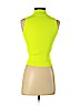 Zara 100% Polyamide Yellow Sleeveless Top Size S - photo 2