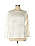 Talbots Outlet 100% Cotton White Long Sleeve T-Shirt Size 2X - photo 1