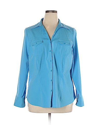 Lane Bryant Long Sleeve Button-Down Shirt (view 1)