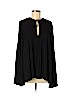 Elizabeth and James Black Long Sleeve Blouse Size S - photo 1