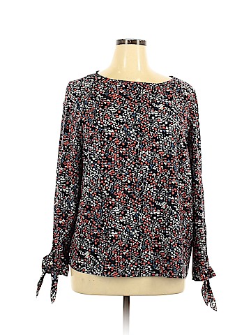 fleur bleue Long Sleeve Blouse (view 1)