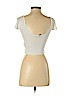 Forever 21 White Short Sleeve Top Size S - photo 2