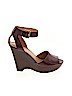 Nine West Burgundy Wedges Size 9 - photo 1